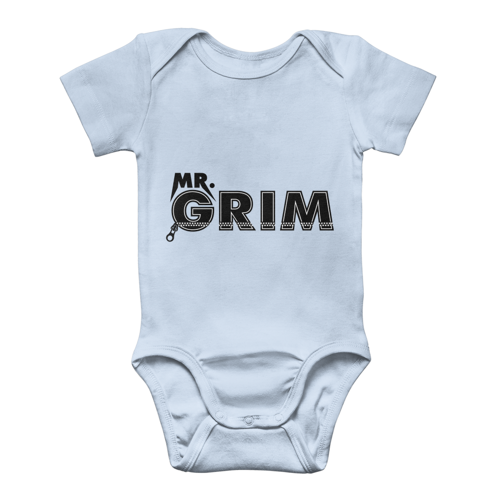 MR. Grim "Zipped Up" Baby Onesie