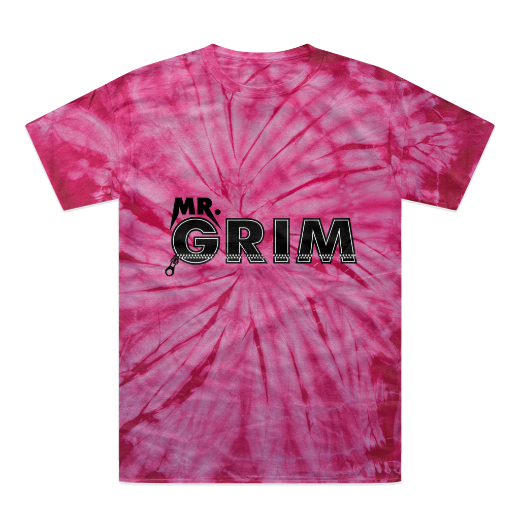 MR. Grim "Zipped Up" Tonal Spider Tie-Dye T-Shirt