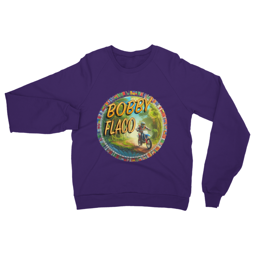 "Bike the World" Bobby Flaco - USaA Unisex Sweatshirt