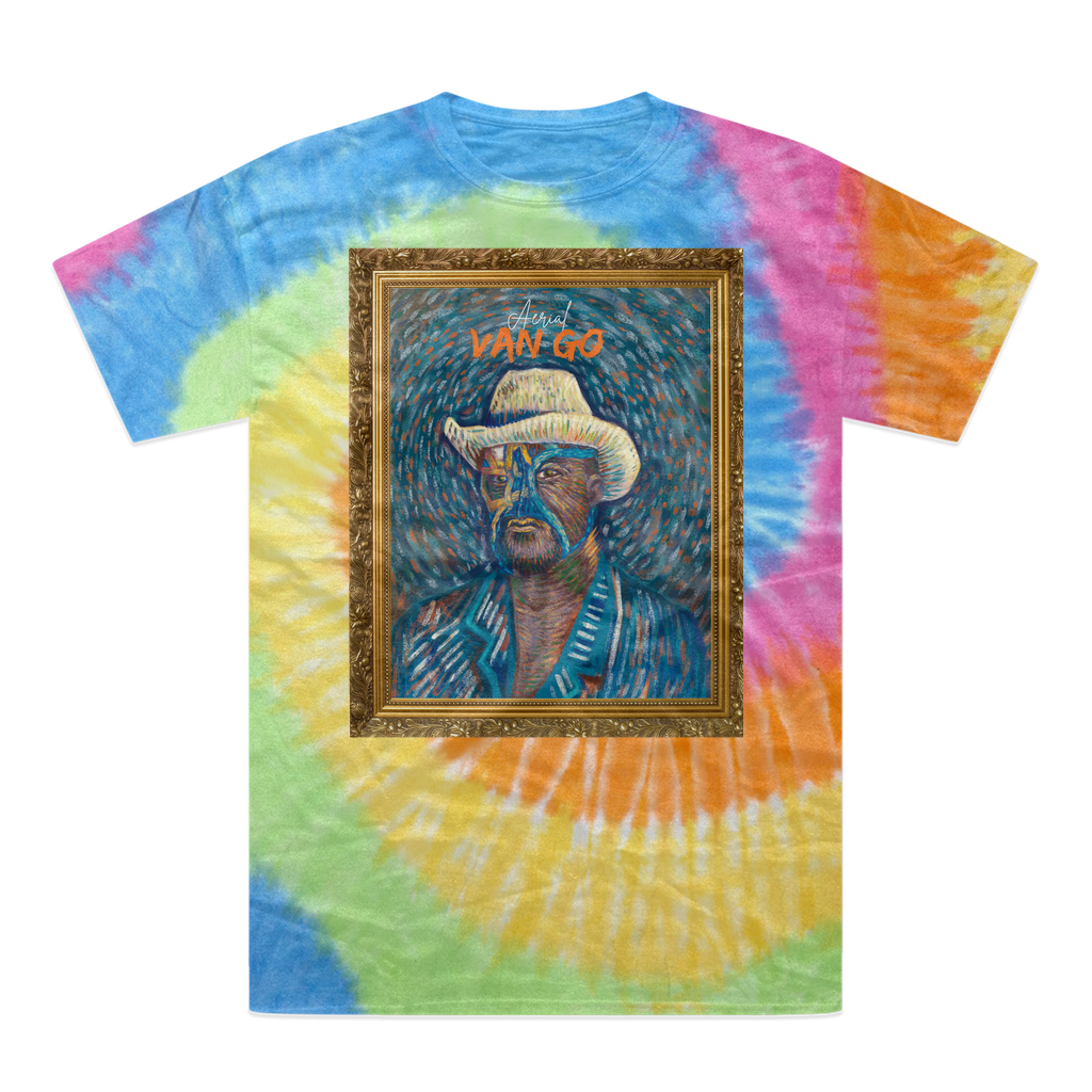 "Self Portrait" - Aerial Van Go (USA) Tie-Dye T-Shirt