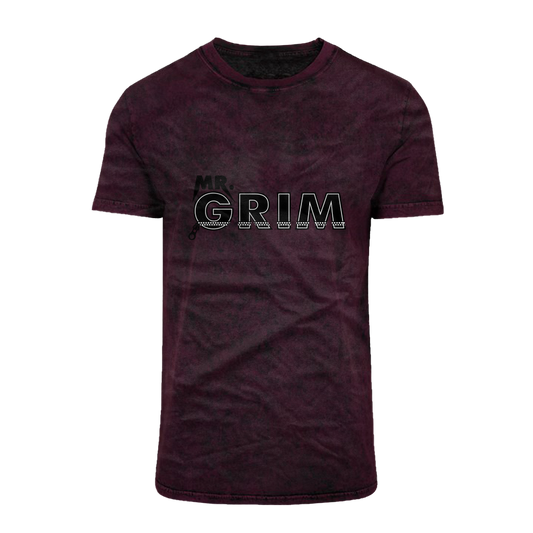 MR. Grim "Zipped Up" Acid Washed T-Shirt