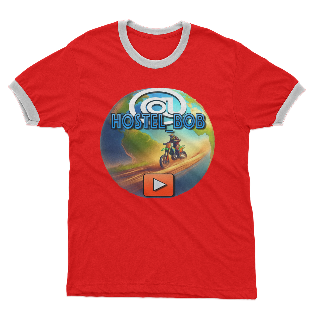 "Hostel Bob" - Bobby Flaco - USA Ringer Tee