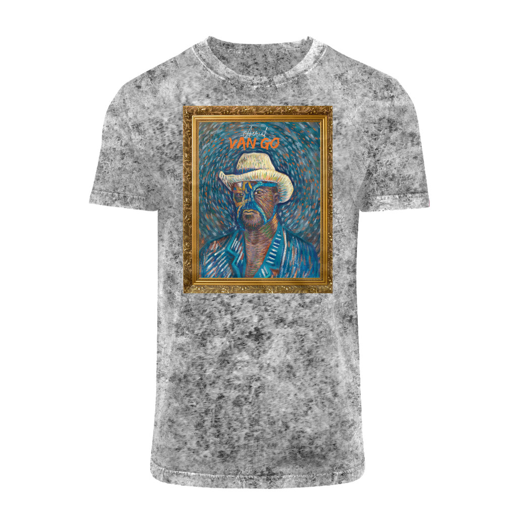 "Self Portrait" - Aerial Van Go (USA) Acid Washed T-Shirt