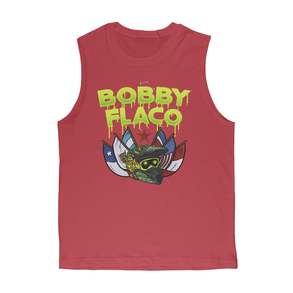 Bobby Flaco (USA) "World Tour" Premium Adult Muscle TankTop