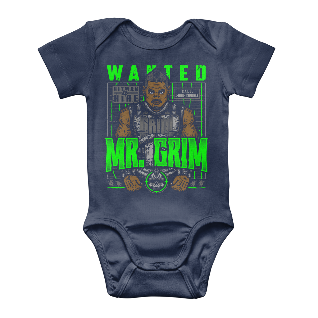 MR. Grim "Wanted" Baby Onesie