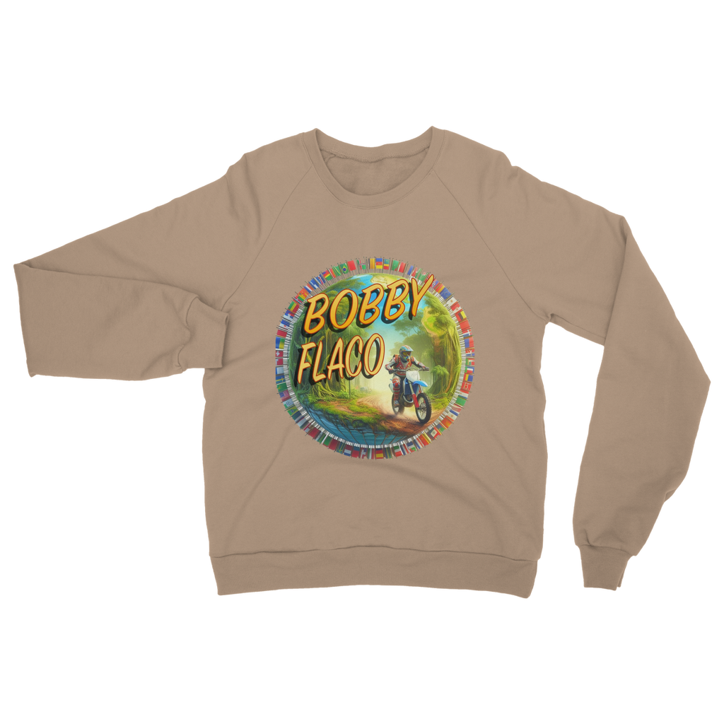 "Bike the World" Bobby Flaco - USaA Unisex Sweatshirt