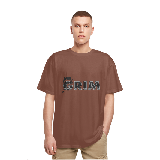 MR. Grim "Zipped Up" Heavy Oversized T-Shirt