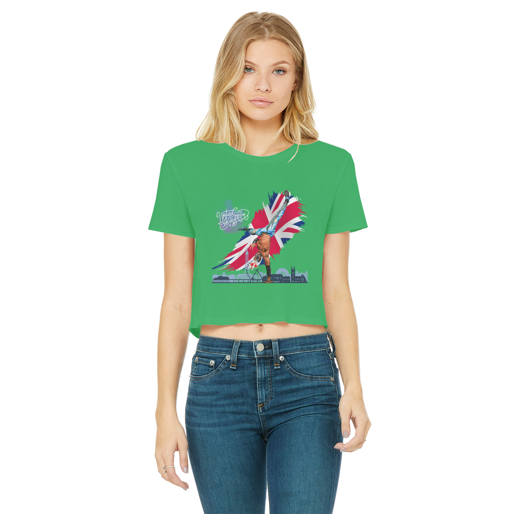 "Van Go to UK" - Aerial Van Go Women's Wear Crop Top