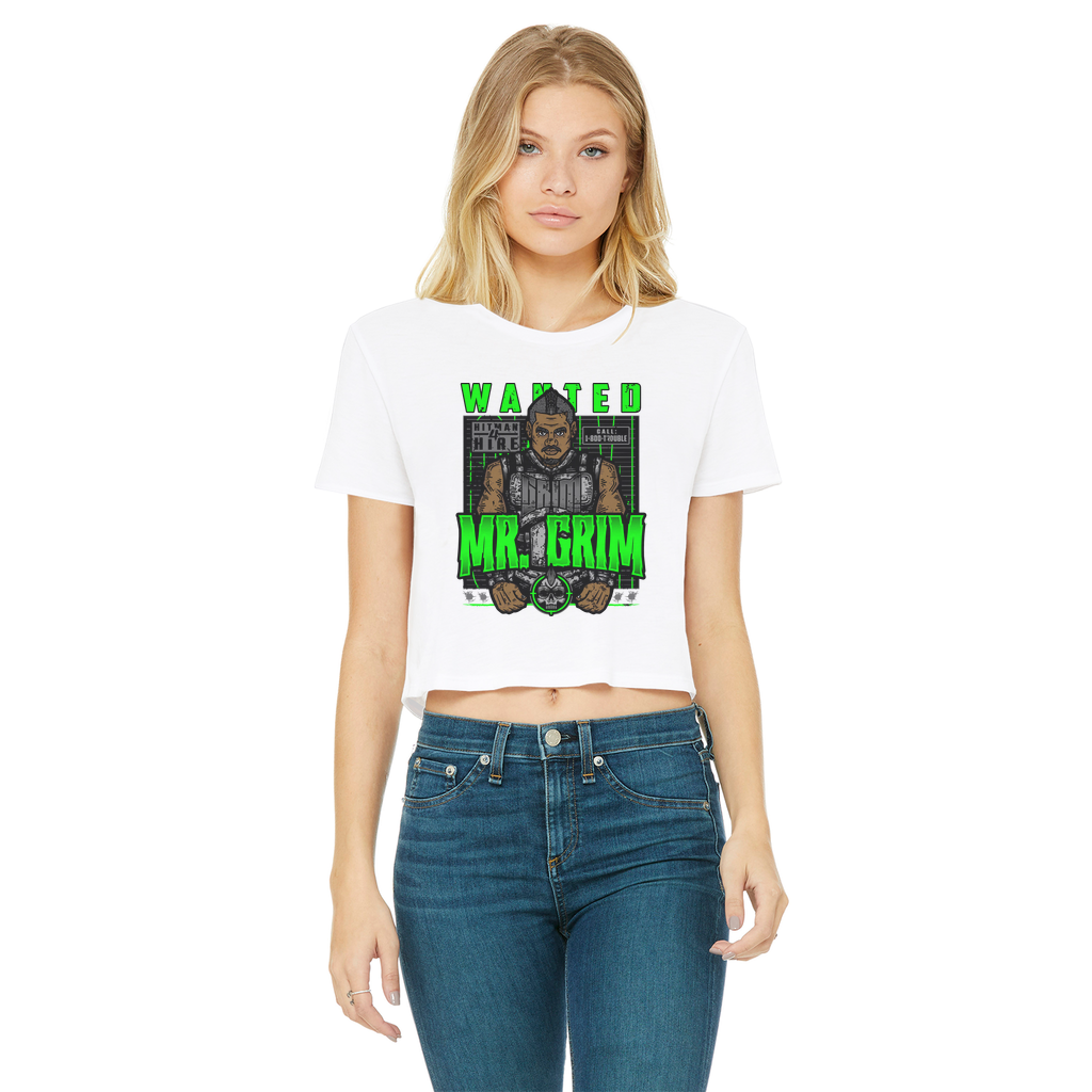 MR. Grim "Wanted" Women's Wear Crop Top