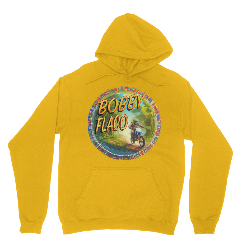 "Bike the World" Bobby Flaco - USaA Pullover Hoodie