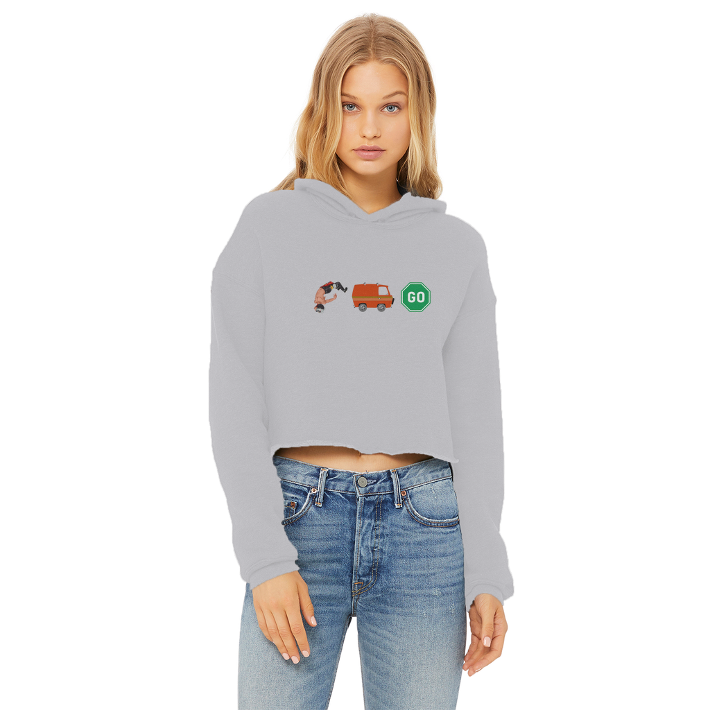 "You Can't Stop" Aerial Van Go - USA Women's Wear Crop Top Hoodie