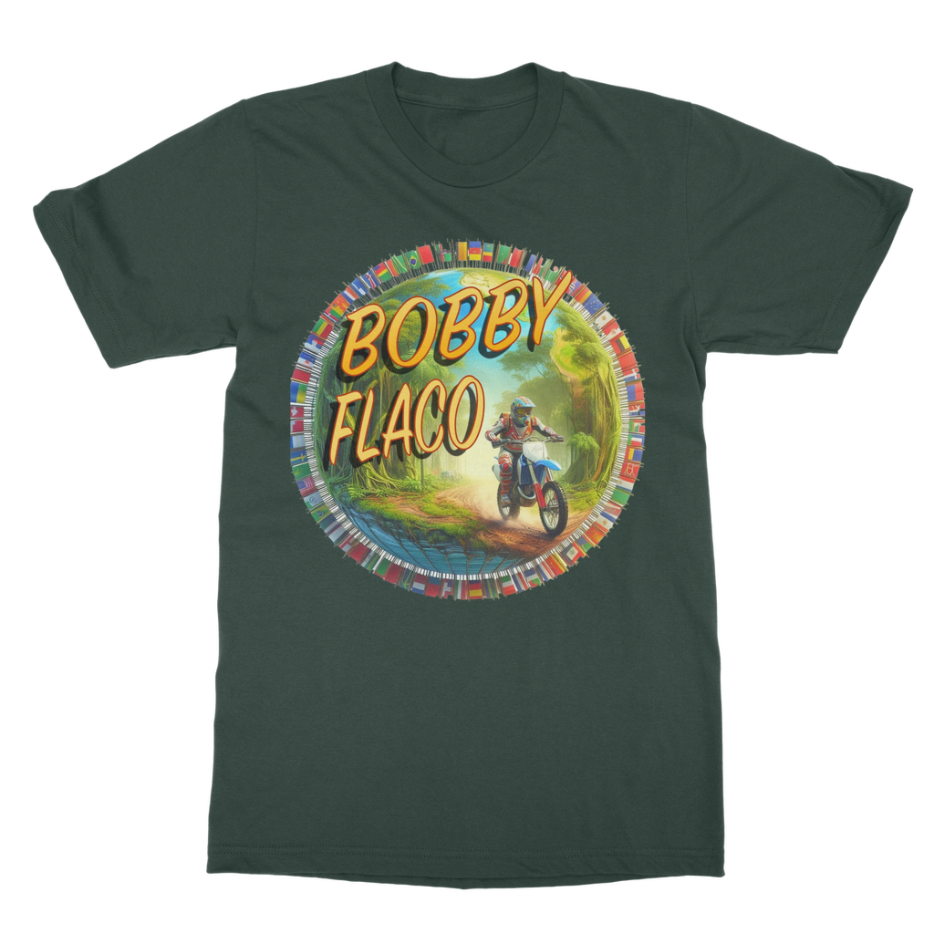 "Bike the World" Bobby Flaco - USaA Unisex Classic Tee