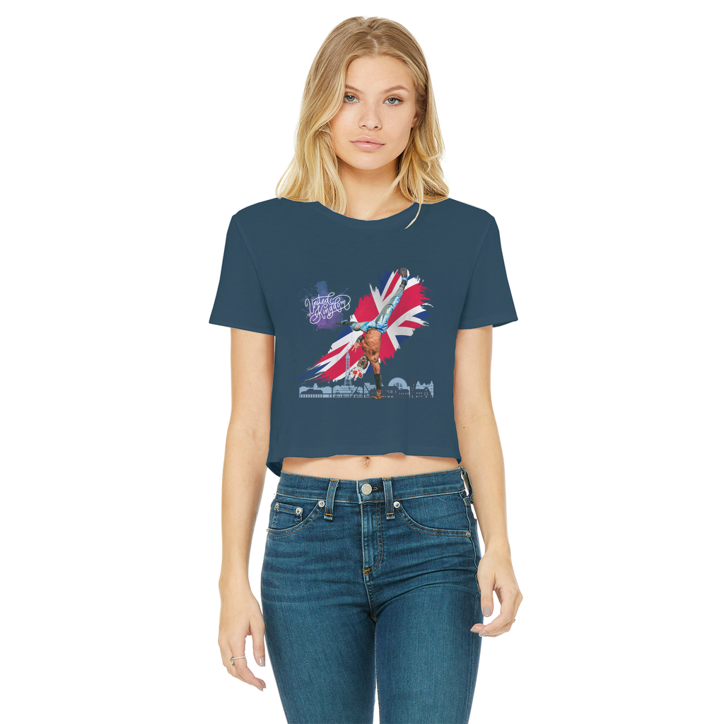 "Van Go to UK" - Aerial Van Go Women's Wear Crop Top
