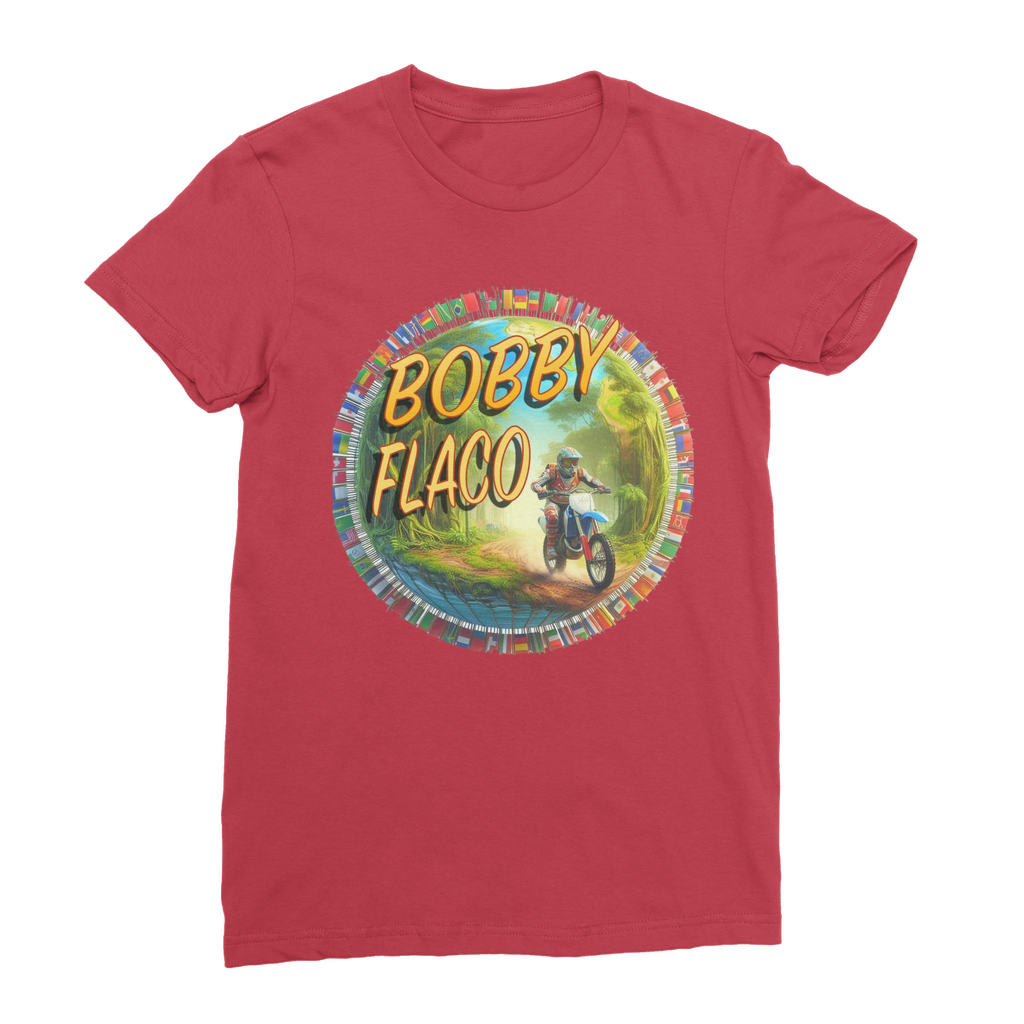 "Bike the World" Bobby Flaco - USaA Women's Wear T-Shirt