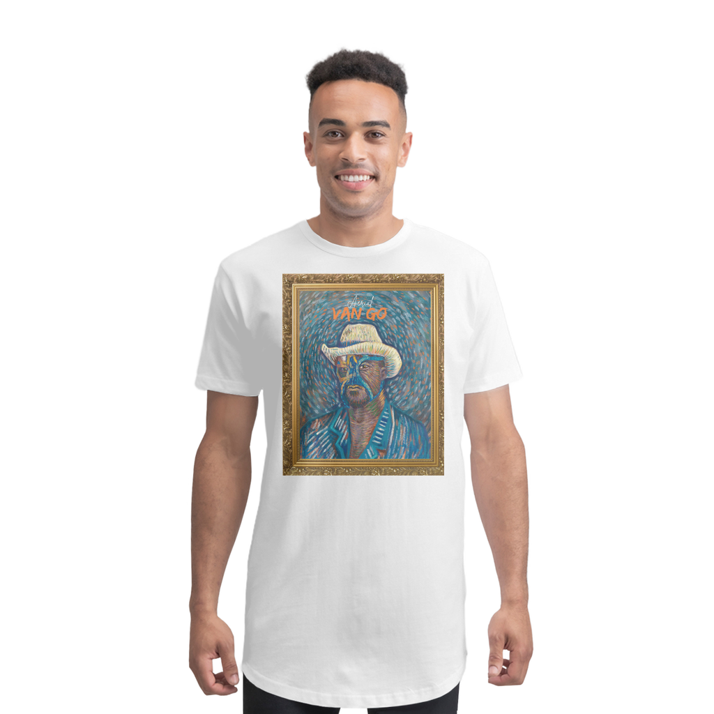"Self Portrait" - Aerial Van Go (USA) Premium Long Body T-Shirt