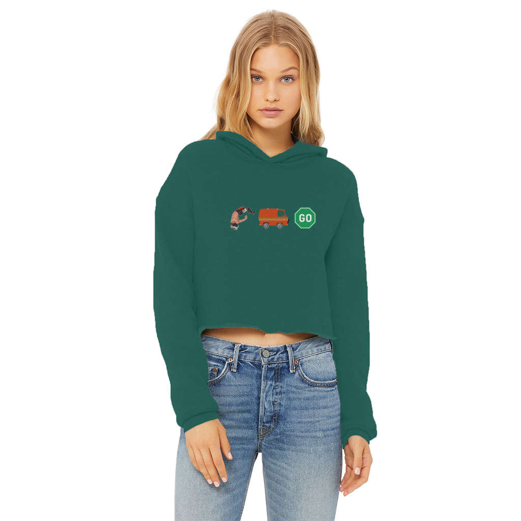 "You Can't Stop" Aerial Van Go - USA Women's Wear Crop Top Hoodie