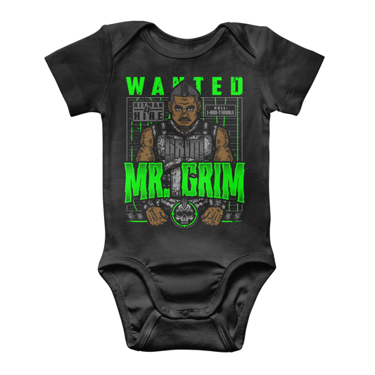 MR. Grim "Wanted" Baby Onesie