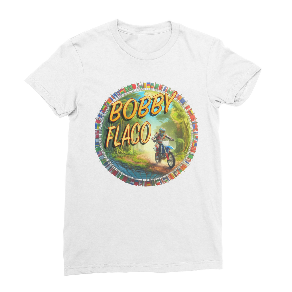 "Bike the World" Bobby Flaco - USaA Women's Wear T-Shirt