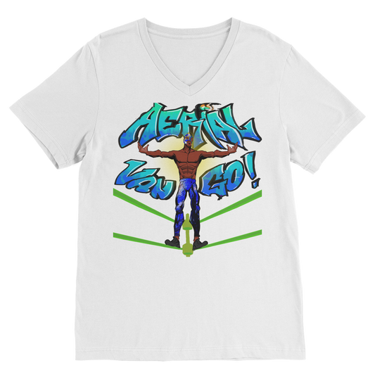 "Art Redeemer" - Aerial Van Go (USA) Unisex V Neck Tee