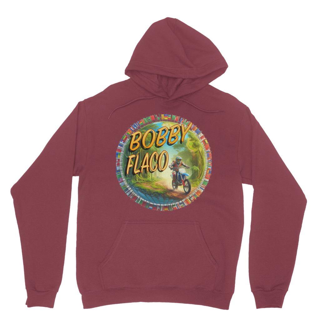 "Bike the World" Bobby Flaco - USaA Pullover Hoodie