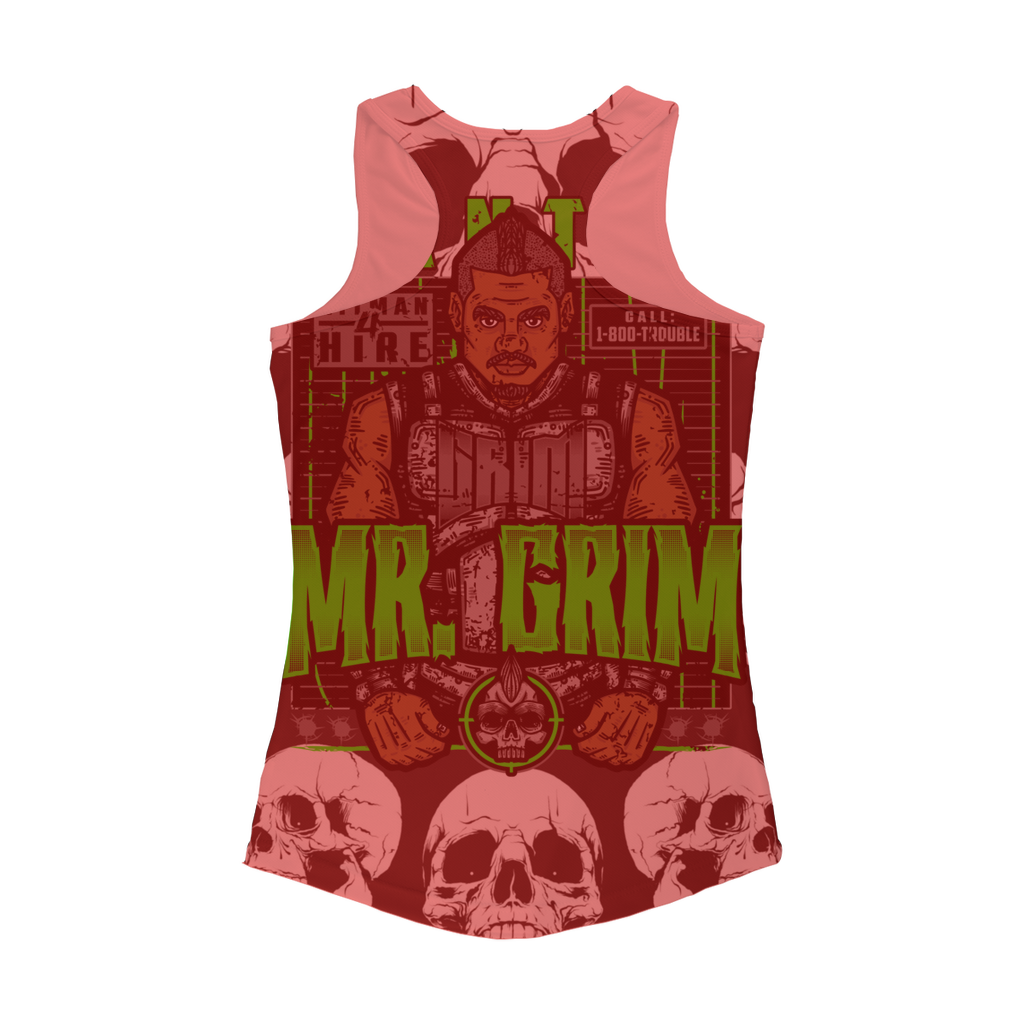 MR. Grim "Wanted" Women's Activewear Tank Top