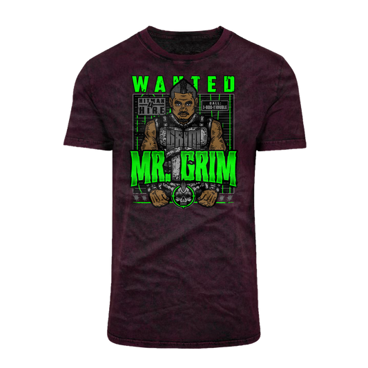 MR. Grim "Wanted" Acid Washed T-Shirt