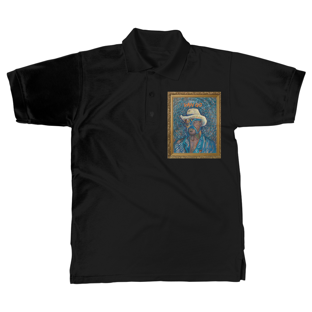 "Self Portrait" - Aerial Van Go (USA) Unisex Adult Polo Shirt