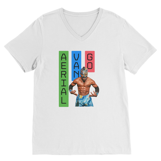 "Bars" -Aerial Van Go" V Neck Tee
