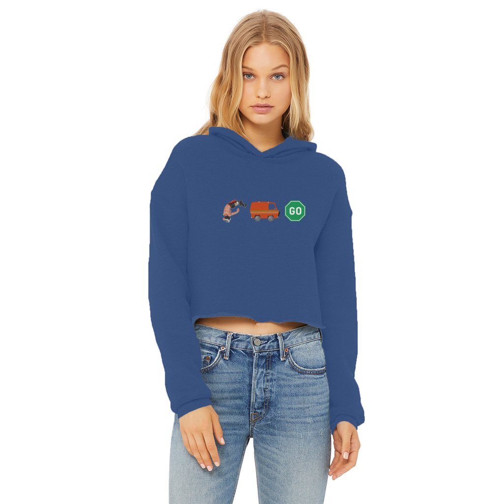 "You Can't Stop" Aerial Van Go - USA Women's Wear Crop Top Hoodie