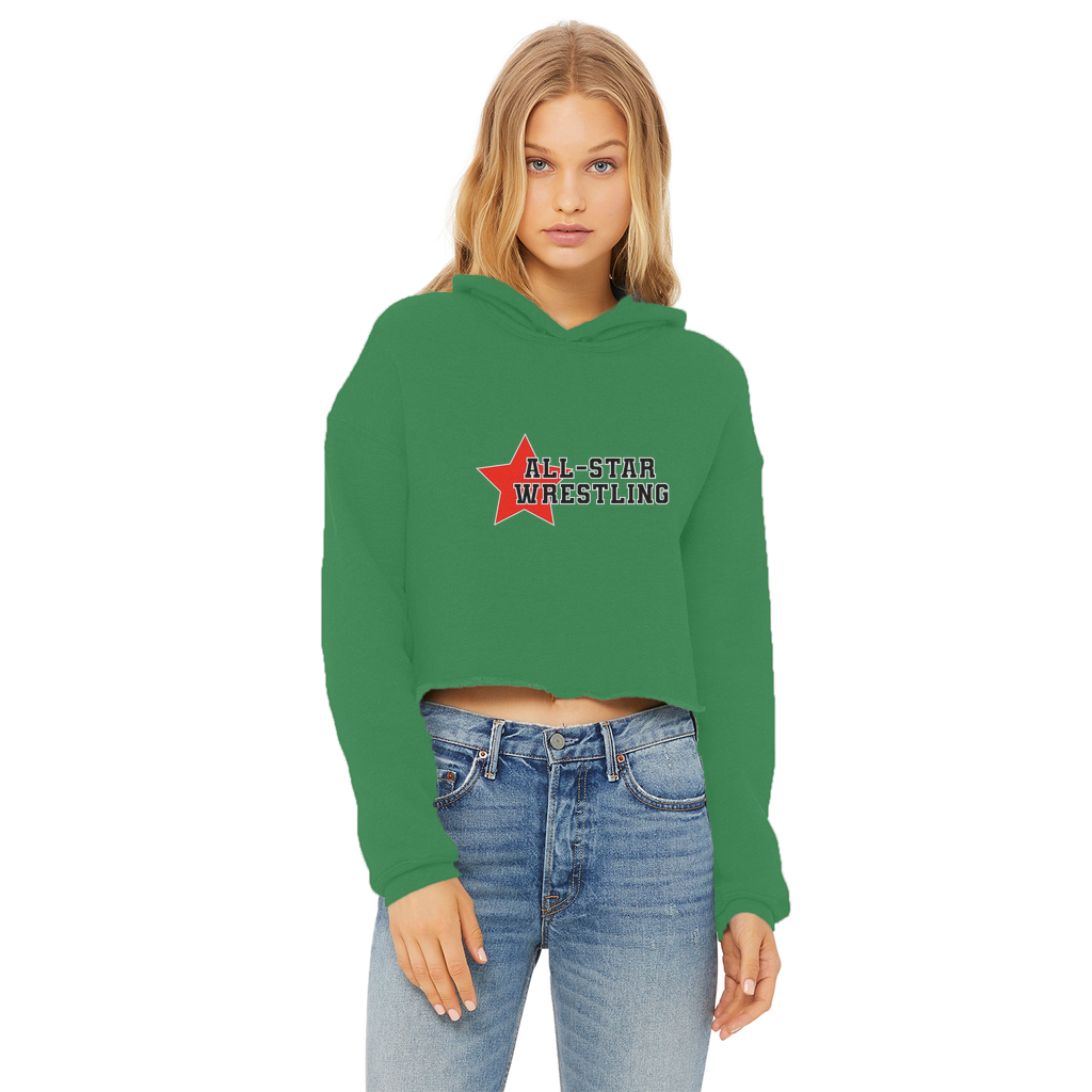 All Star (USA) "All Star Wrestling" Women's Wear Crop Top Hoodie