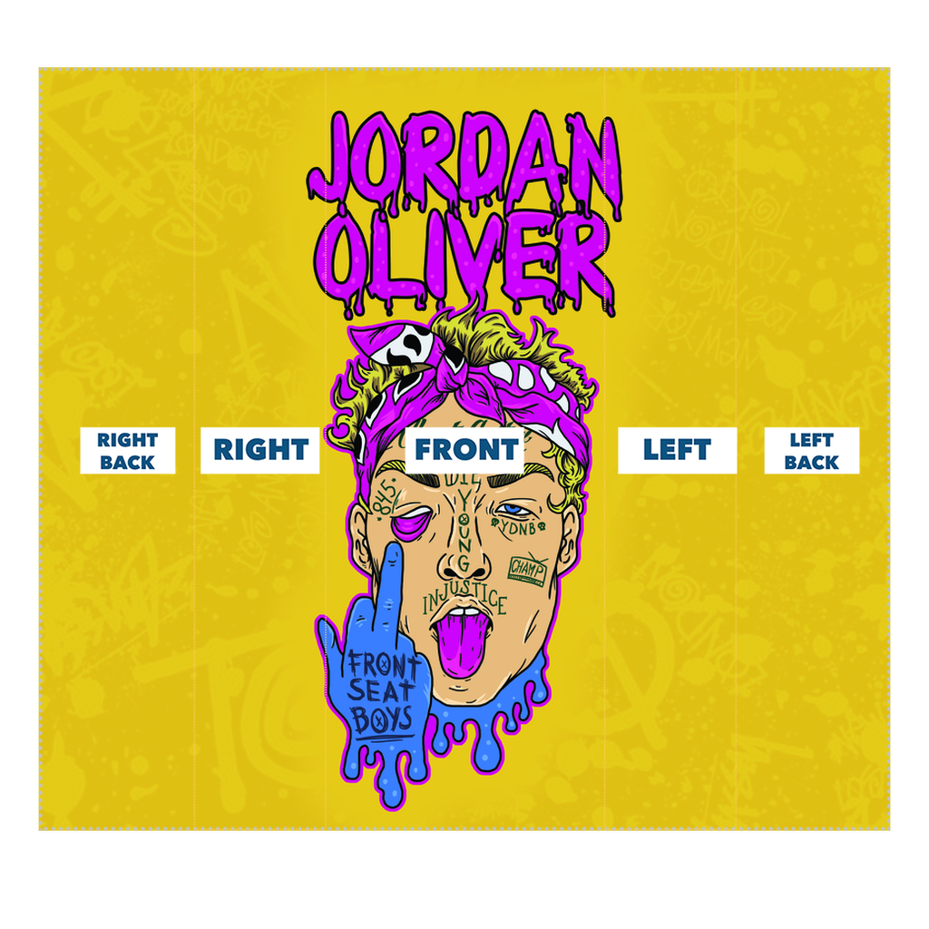 Jordan Oliver (USA) "Clout Man" Neck Gaiter