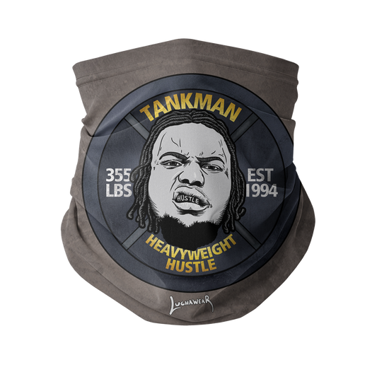 Calvin Tankman (USA) "Heavyweight Hustle" Neck Gaiter