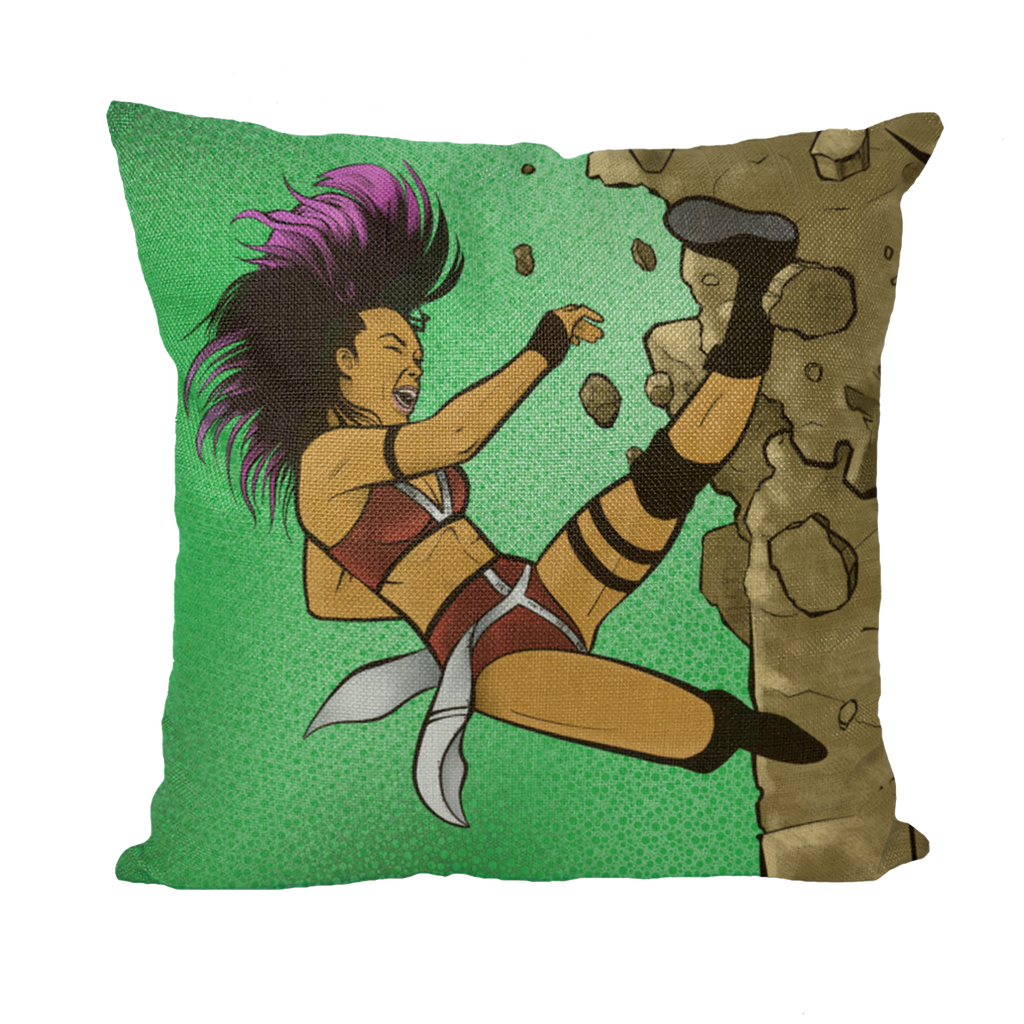 Zeda Zhang (USA) "Kick" Throw Pillow