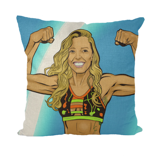 Dani Mo (USA) "Muscles" Throw Pillow