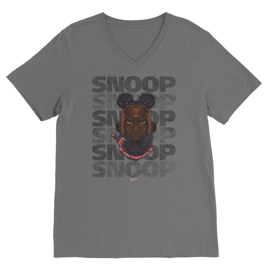 Snoop Strikes (USA) "SNOOP" V Neck Tee