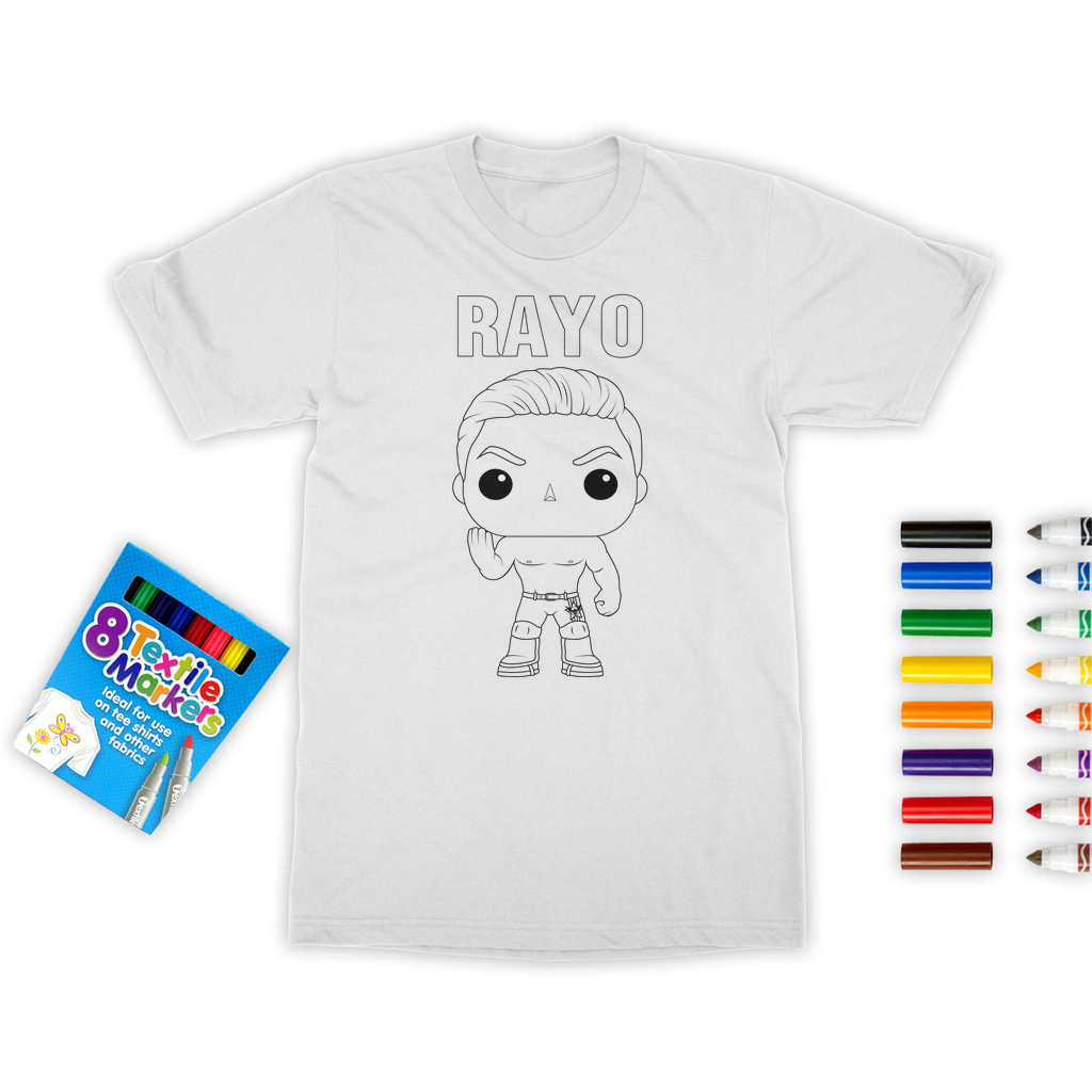 Rayo (PER) "Lil Rayo" Color Me! Tee with Marker Set
