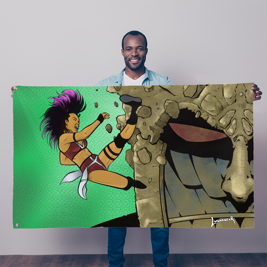 Zeda Zhang (USA) "Kick" Flag