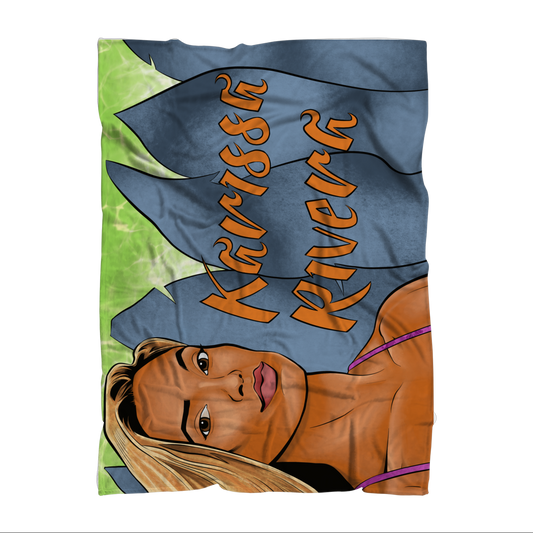 Karissa Rivera (USA) "Portrait" Throw Blanket