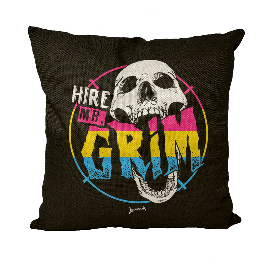 Mr Grim (USA) "Grim and Proud" Throw Pillow
