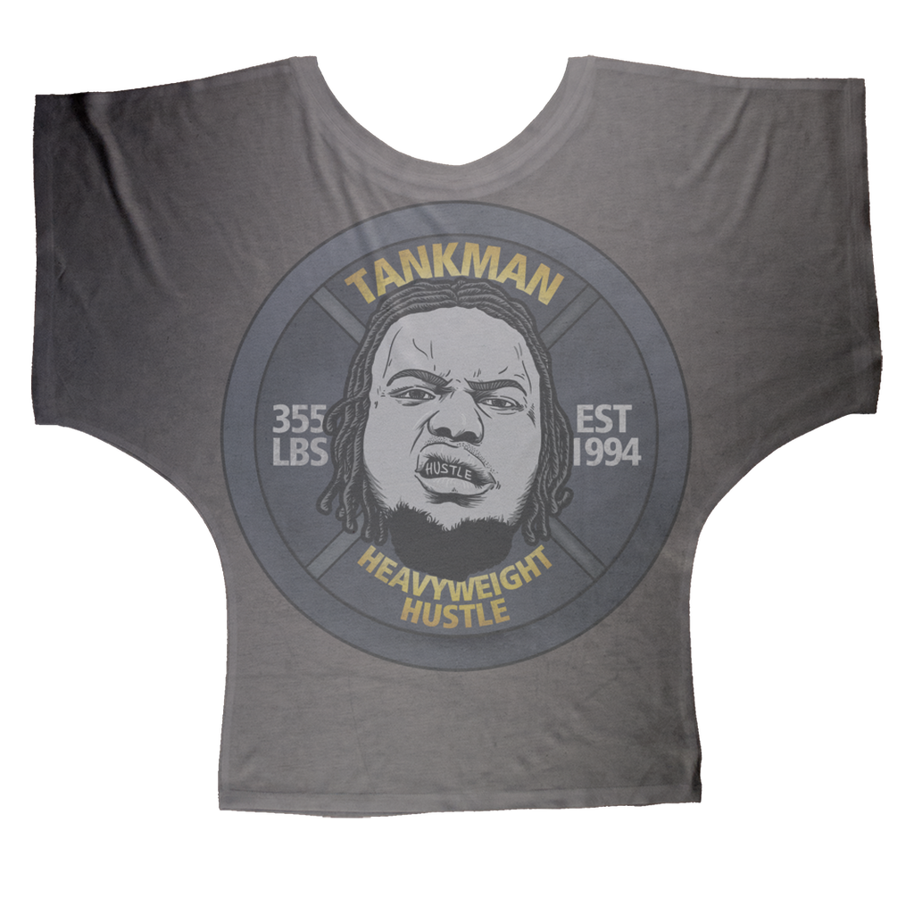 Calvin Tankman (USA) "Heavyweight Hustle" Women's Wear Batwing Top