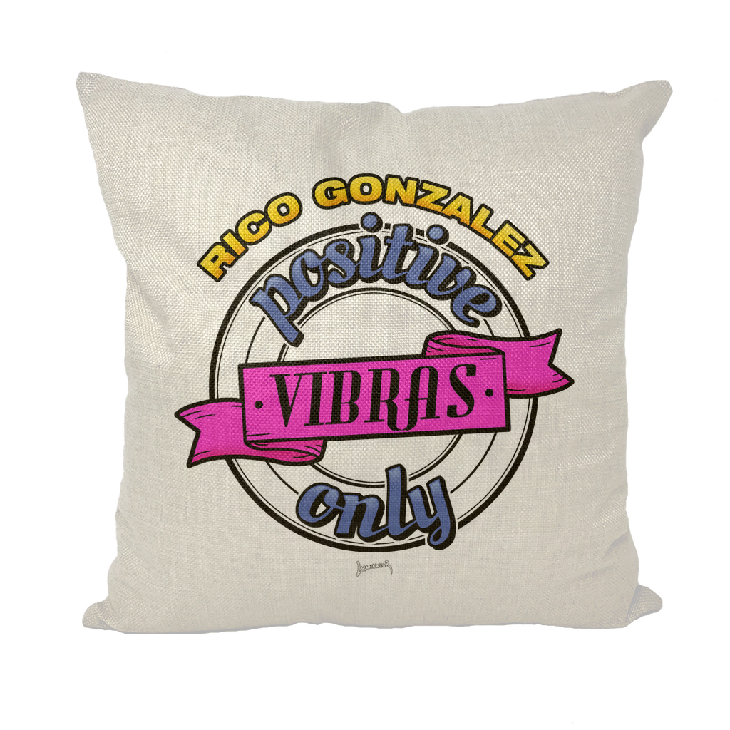 Rico Gonzalez (MEX) "Positive Vibras" Throw Pillow