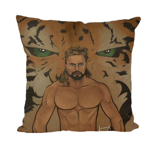 Brian Pillman Jr. (USA) "Tiger Power" Throw Pillow