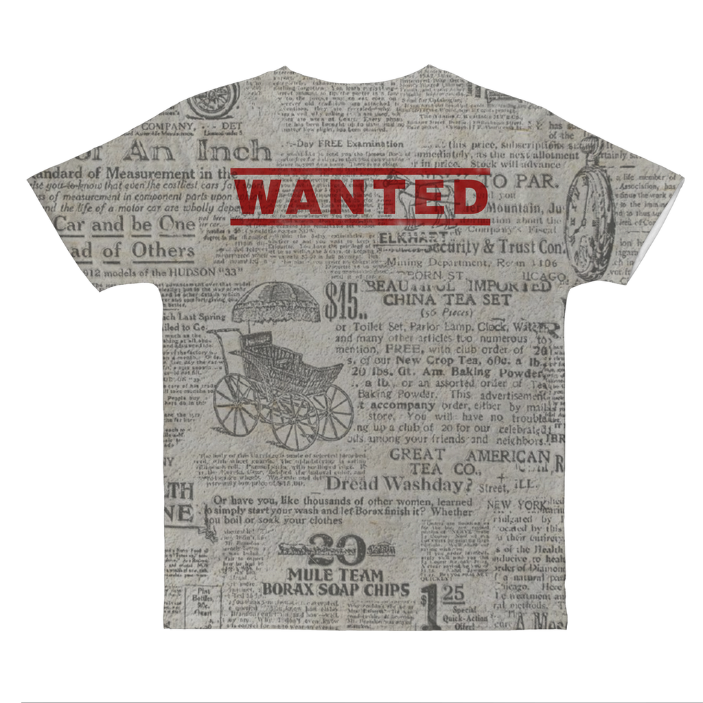 Alex Kane (USA) Wanted Unisex Designer Tee