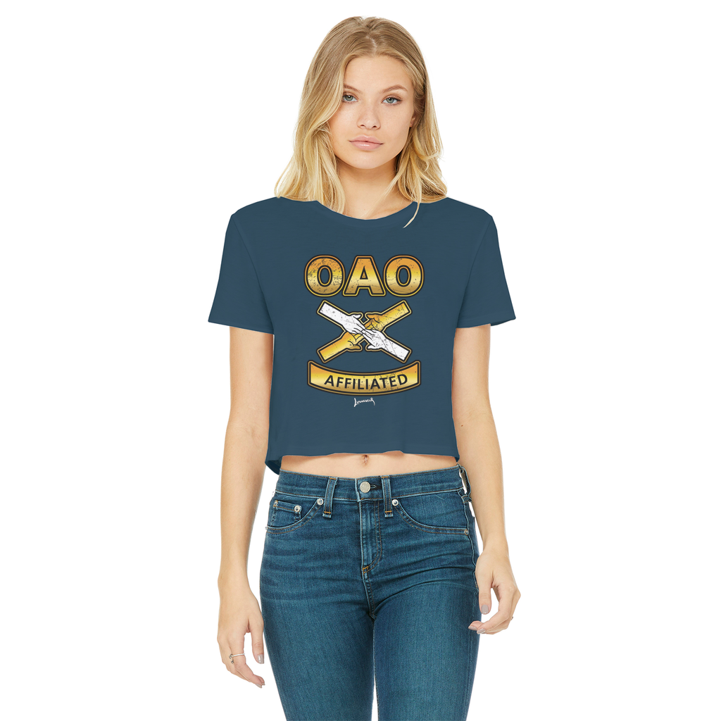 Over All Obstacles (USA) "Coat of Arms" Women's Wear Crop Top
