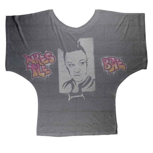 Vanity (USA) "Graffiti Portrait" Women's Wear Batwing Top