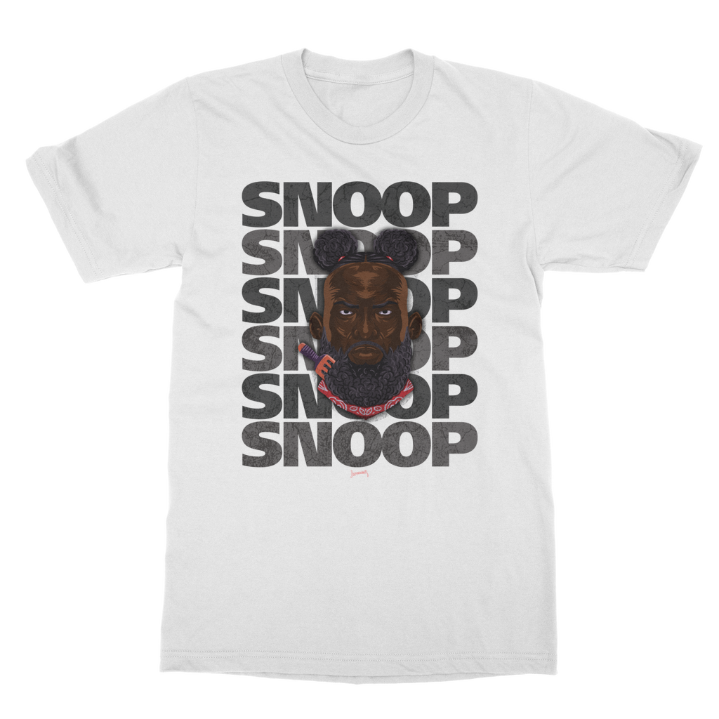 Snoop Strikes (USA) "SNOOP" Unisex Heavy Cotton Tee