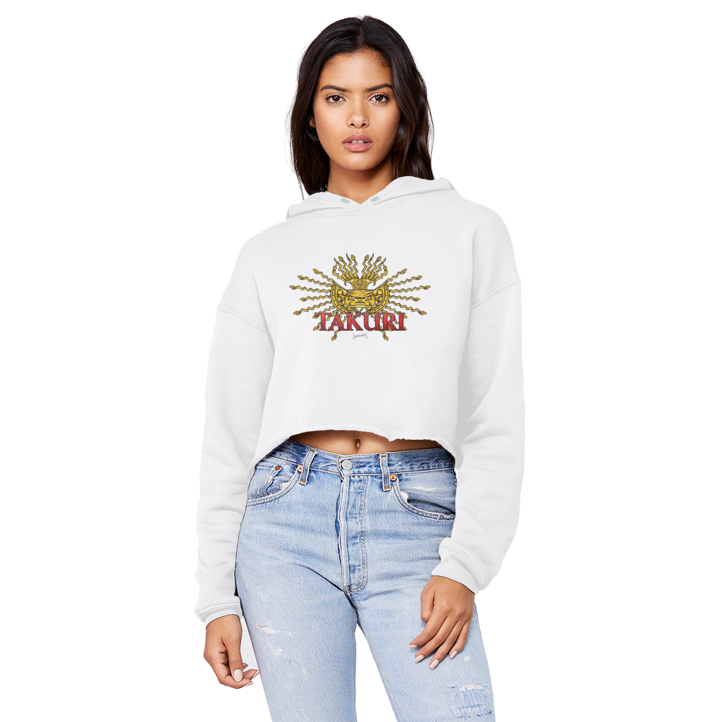 Takuri (ECU) "Golden Sun" Unisex Crop Top Boyfriend Hoodie