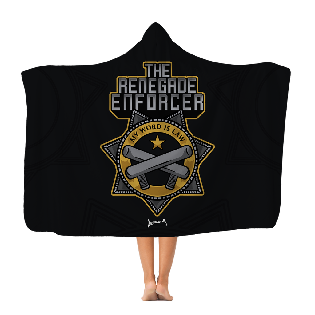 Renegade Enforcer (USA) "My Word is Law" Hooded Blanket