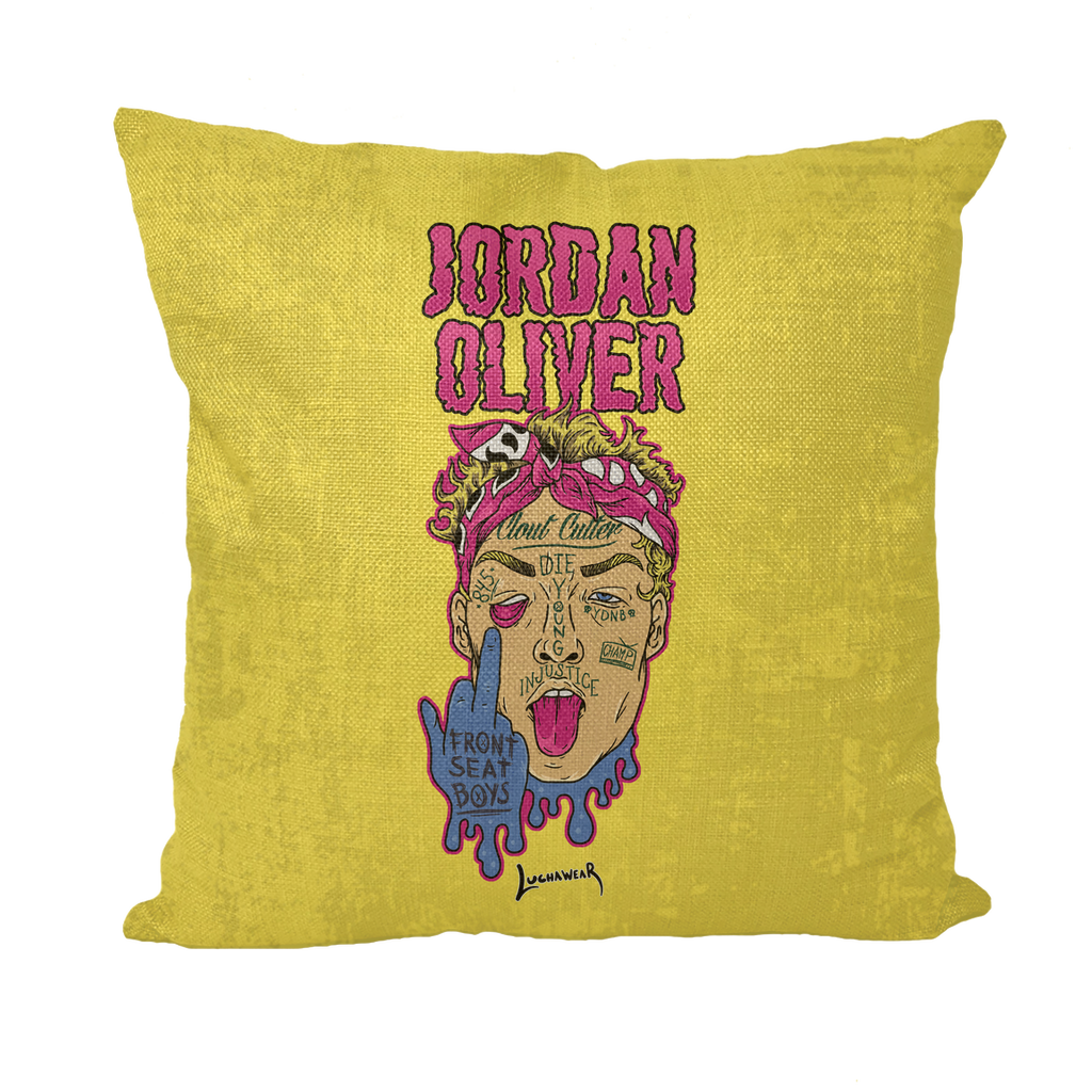 Jordan Oliver (USA) "Clout Man" Throw Pillow
