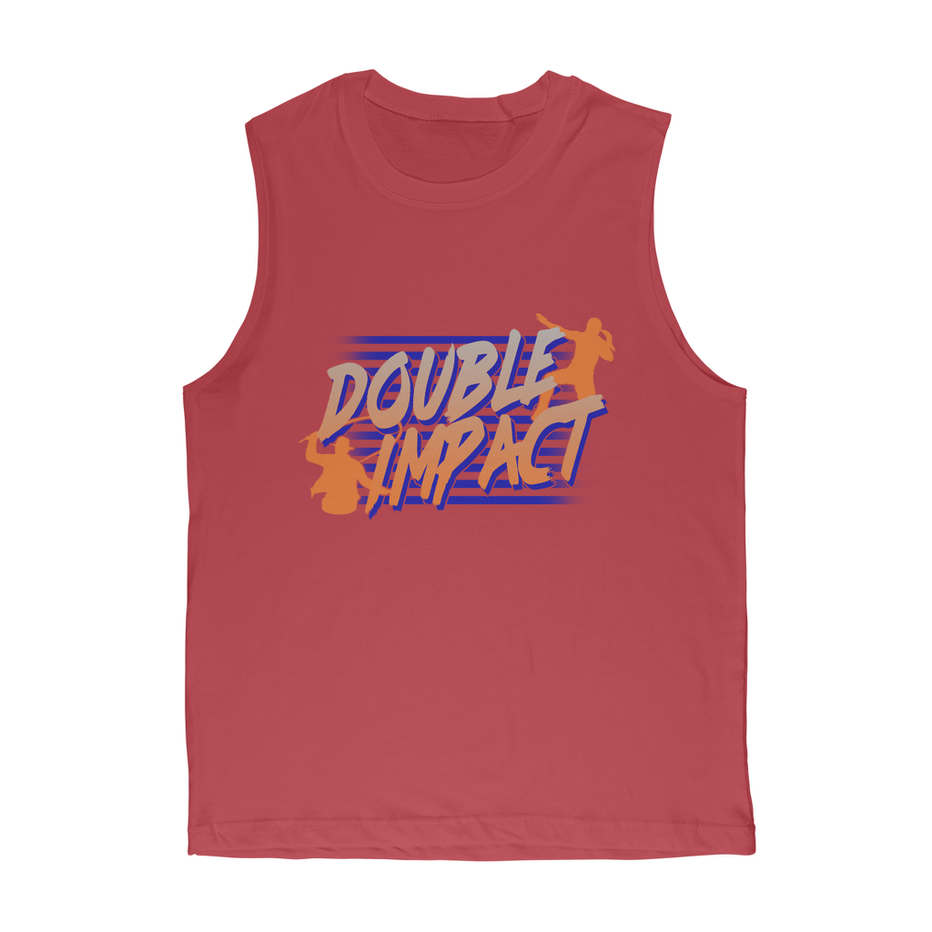 Double Impact (USA) "Logo" Muscle Tank Top